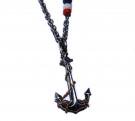 amp japan　【ｱﾝﾌﾟｼﾞｬﾊﾟﾝ】　12AHO-350　anchor＆tricolor necklace