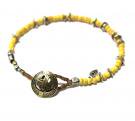 amp Japan 【ｱﾝﾌﾟｼﾞｬﾊﾟﾝ】 14AHK-401 Yellow　color coconut beads bracelet