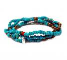 ¼ѡamp japan ڎݎ̎ߎގʎߎݡۡ13AHK-354Random Turquoise Bracelet -triple-