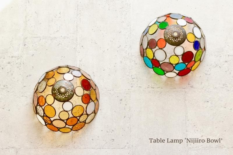 Nijiiro Lamp ニジイロランプ Nijiiro Lamp オリジナルステンドグラス照明 テーブルランプ Nijiiro Bowl Colorful ニジイロボウル カラフル Nijiiro Lamp ニジイロランプ Nijiiro Lamp オリジナルステンドグラス照明 テーブルランプ Nijiiro Bowl Colorful ニジイロボウル カラフル