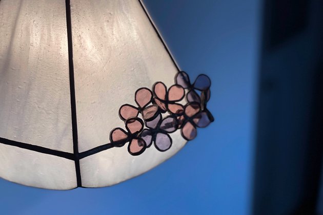 Nijiiro Lamp｜ニジイロランプ】 ステンドグラスのペンダントランプ Hydrangea 紫陽花