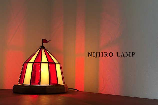 Nijiiro Lamp｜ニジイロランプ】 ステンドグラスの テーブルランプ 