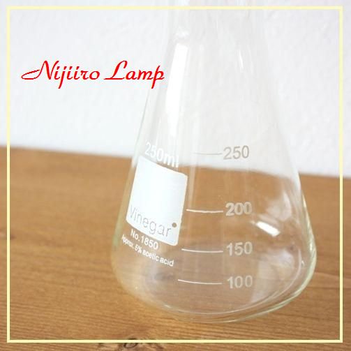 暮らしの雑貨 ビーカー ビネガーグラス ガラス花瓶 オリジナルランプの専門店 Nijiiro Lamp ニジイロランプ ステンドグラス インテリア