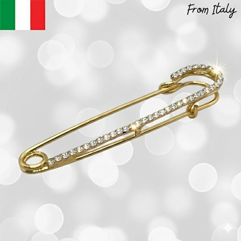 ゴールドブローチ｜安全ピン型 - LIPSTICK｜用賀のインポートセレクト