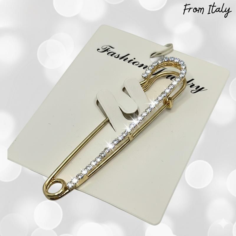 ゴールドブローチ｜安全ピン型 - LIPSTICK｜用賀のインポートセレクト