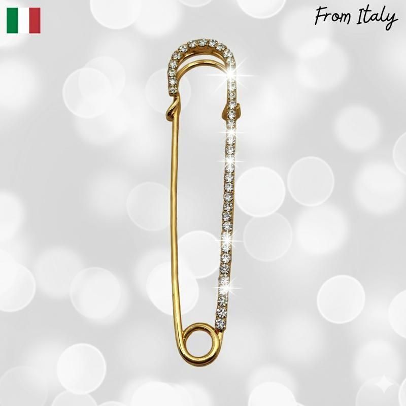 ゴールドブローチ｜安全ピン型 - LIPSTICK｜用賀のインポートセレクト