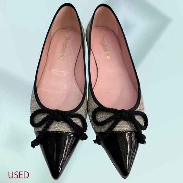 Pretty Ballerinas★エナメルリボンパンプス35.5 プリティー シャンパンゴールド フラット | 良品リサイクル - LIPSTICK