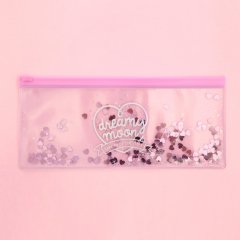 【ペーパードールメイト】Pinky holic clear pouch P.3 Glitter_Heart Shaker