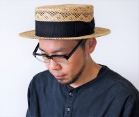 EDO HAT（エドハット）　　天然草カンカン帽 BRN