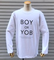 NEVERTRUST（ネバートラスト）　　BOY OR YOB L/S Tシャツ ロンT WHT