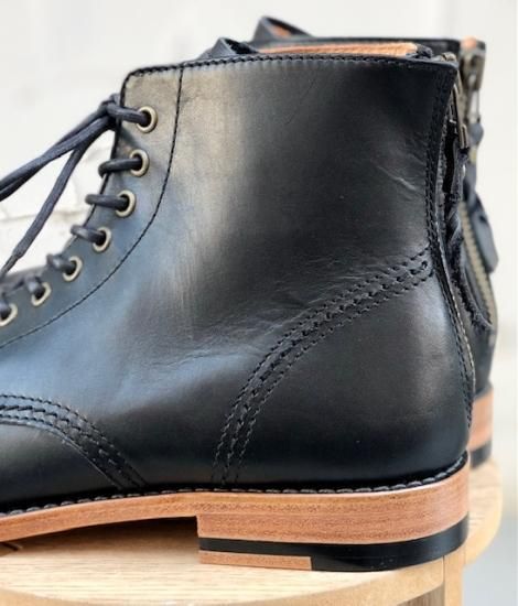 PADRONE（パドローネ） LACE UP BOOTS with BACK ZIP バック