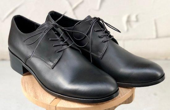 PADRONE（パドローネ） BL DERBY SHOES 外羽根プレーントゥ