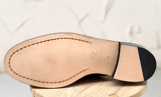 PADRONE（パドローネ） BL CUT OFF SLIP-ON MEDALLION メダリオン