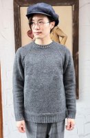 soglia（ソリア）　　LANDNOAH Sweater ブリティッシュウール・エルボーパッチセーター GRY
