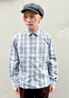 <img class='new_mark_img1' src='https://img.shop-pro.jp/img/new/icons14.gif' style='border:none;display:inline;margin:0px;padding:0px;width:auto;' />JAPAN BLUE JEANSʥѥ֥롼󥺡ˡSulpher Dyed Check shirts βå BLU