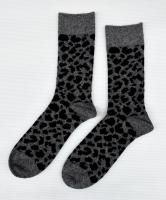 <img class='new_mark_img1' src='https://img.shop-pro.jp/img/new/icons14.gif' style='border:none;display:inline;margin:0px;padding:0px;width:auto;' />RoToToʥȥȡˡLEOPARD PATTERN MERINO SOCKS 쥪ѡΥ륽å D.GY/BK
