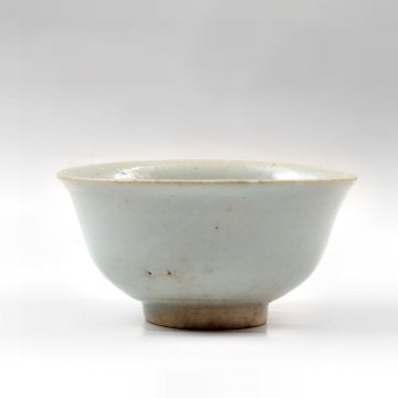 美術品・アンティーク・コレクション 茶碗 李朝後期 白磁堅手茶碗 完品