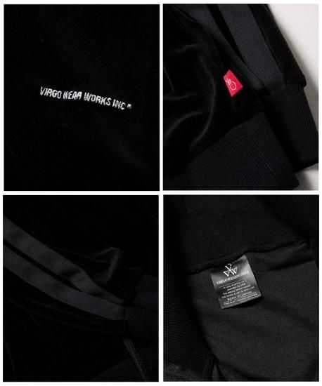 BISHOOL Heavy Waffle Knit LS Rib Big-T black - BISHOOL