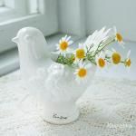 Rosa Ljung スウェーデン アンティーク フラワーベース 花瓶 フラワーベース Raffy ラフィー Lサイズ ホワイト 直径14cm 高さ27cm