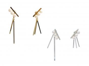 Triple Pearl Stick Pierce