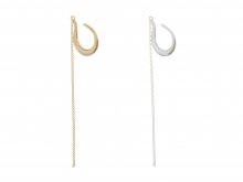 <img class='new_mark_img1' src='https://img.shop-pro.jp/img/new/icons1.gif' style='border:none;display:inline;margin:0px;padding:0px;width:auto;' />《22pre-spring》Waning moon ear cuff