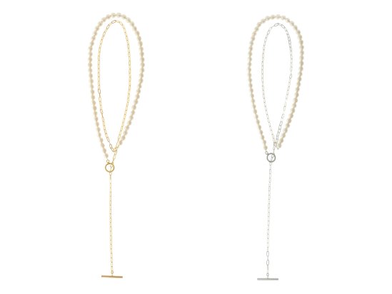 【Seads Mara】Mantel chain pearl Necklace