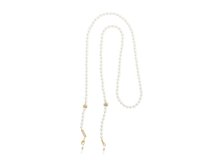 <23AW>Glitter pearl long glasses necklace