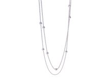 Double ball chain necklace