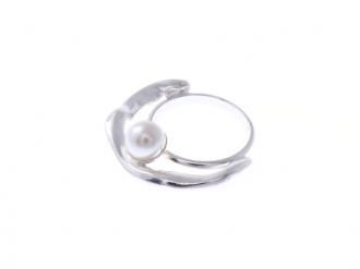 petit wave pearl ringSLV