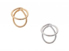 <24AW holiday> Overlap brass ring