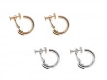 <25SS> Plain ring earring