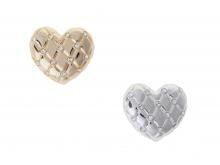 <25SS> Quilting heart motif brooch