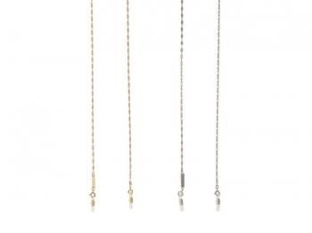 <26pre spring> Cut twist chain glasses chain necklace