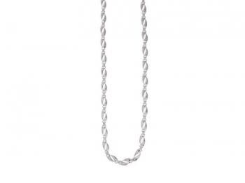 <26pre spring> Flat oval chain necklace