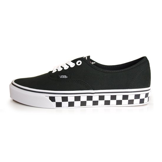 VANS CLASSIC】AUTHENTIC CHECKER TAPE BLACK/WHITE【シューズ ...