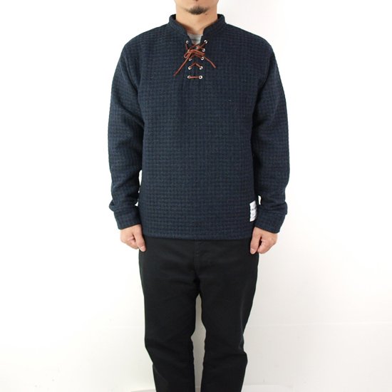 CLUCT <img class='new_mark_img1' src='https://img.shop-pro.jp/img/new/icons35.gif' style='border:none;display:inline;margin:0px;padding:0px;width:auto;' />LACE UP WOOL PULLOVER