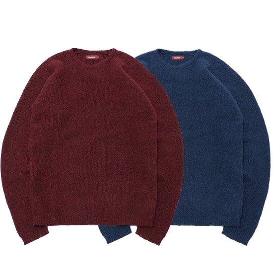 ショッピング純正 TL MOHAIR CREW BLACK/RED M 未使用 - トップス