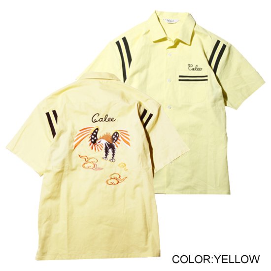 【CALEE】EAGLE EMBROIDERY S/S BOWLING SHIRT【ボーリングシャツ】 - ONE'S FORTE