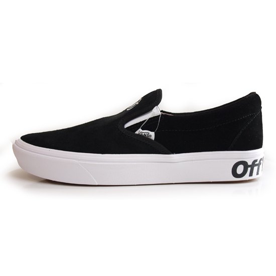 black slip on vans comfycush