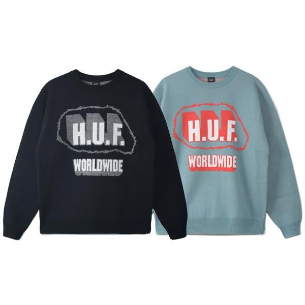 HUF】H.U.F. CREW SWEATER【クルーセーター】 - ONE'S FORTE | ONLINE 