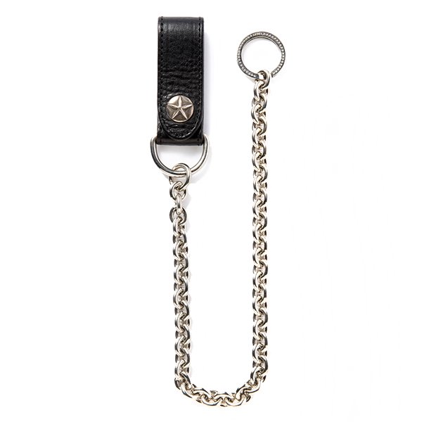 CALEE】SILVER STAR CONCHO LEATHER WALLET CHAIN 【ウォレット