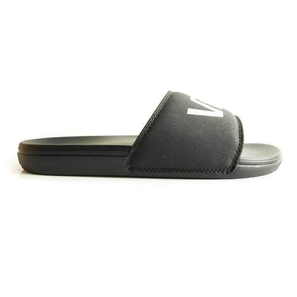 Vans black hotsell slide on