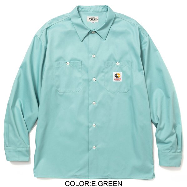 CALEE】T/C TWILL L/S WORK SHIRT【ワークシャツ】 - ONE'S FORTE