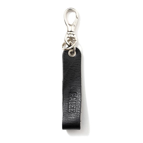 CALEE】STUDS & EMBOSSING ASSORT LEATHER KEY RING Type B