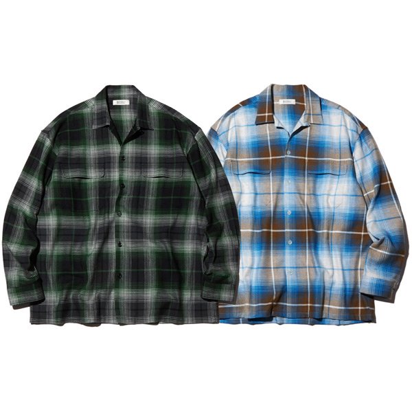 RADIALL/ラディアル】GLASSHOUSE - OPEN COLLARED SHIRT L/S【チェック 