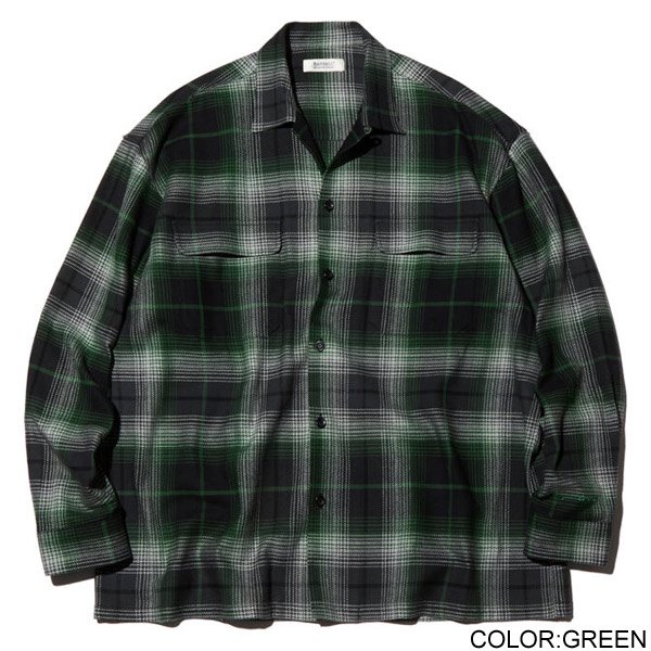 RADIALL/ラディアル】GLASSHOUSE - OPEN COLLARED SHIRT L/S【チェック