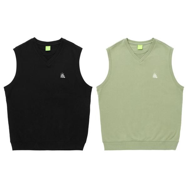 HUF】CROWN FLEECE VEST / HUF ニット ベスト - ベスト