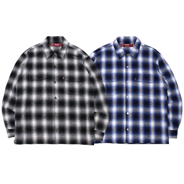HIDE AND SEEK Ombre Check Shirt キムタク着　M