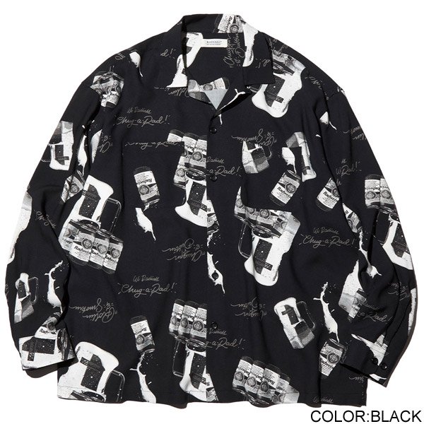 RADIALL CRAGER - OPEN COLLARED SHIRT L/S