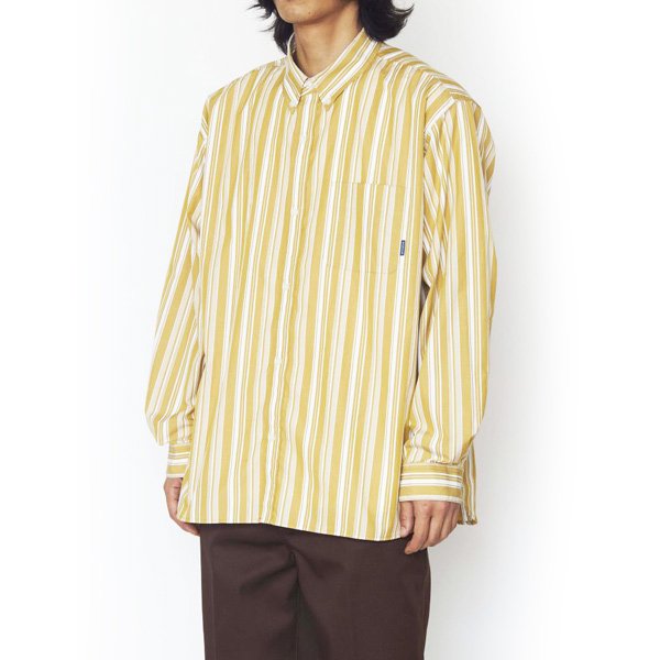 RADIALL/ラディアル】FLAGS - B.D. COLLARED SHIRT L/S【ストライプ